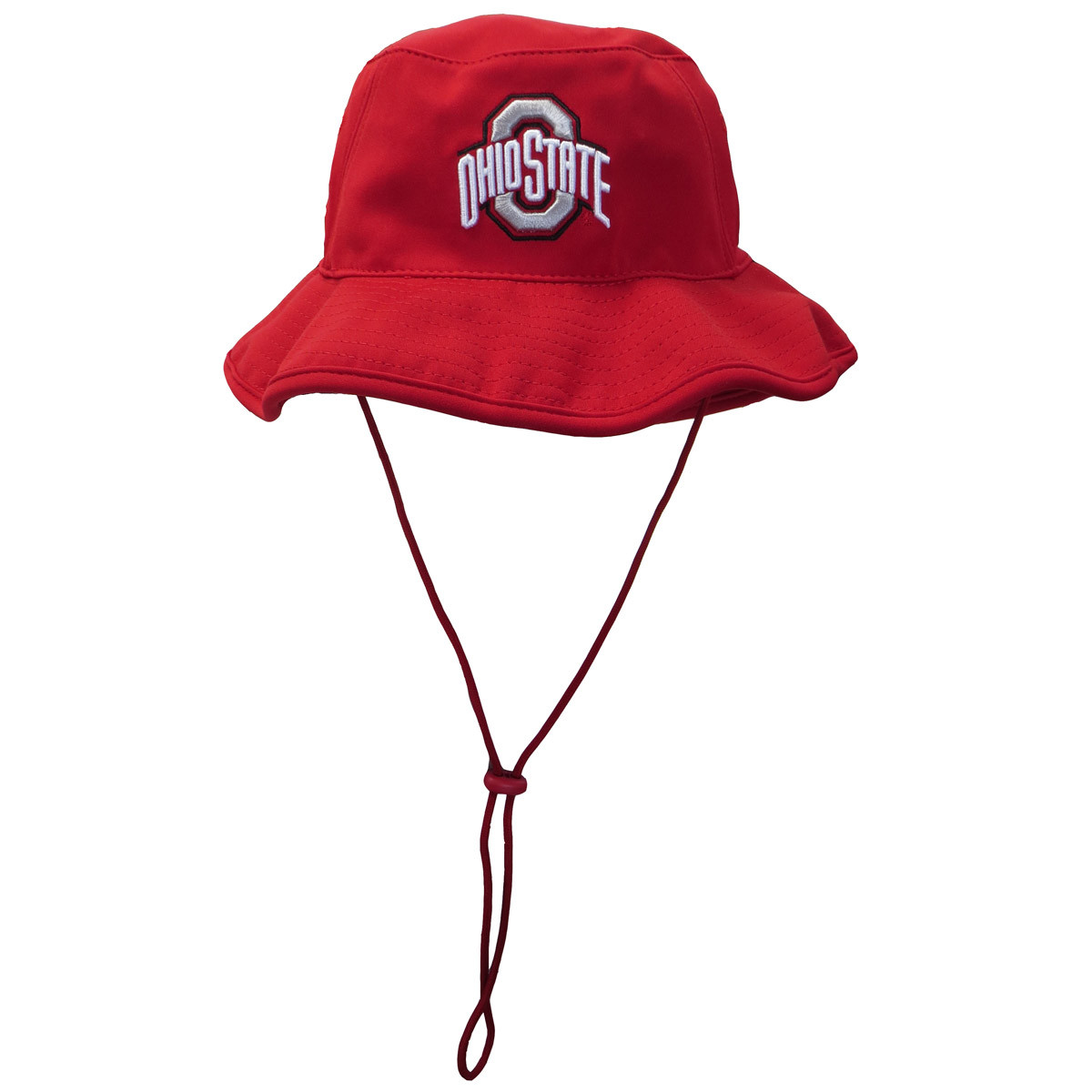 Red Bucket Hat with Athletic Logo College Traditions