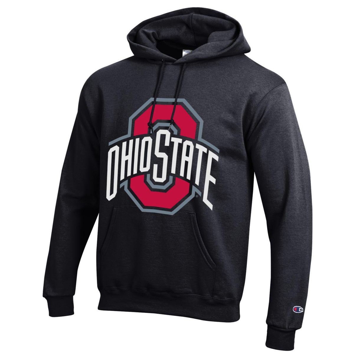 Champion Ohio State Black Powerblend Hood - College Traditions