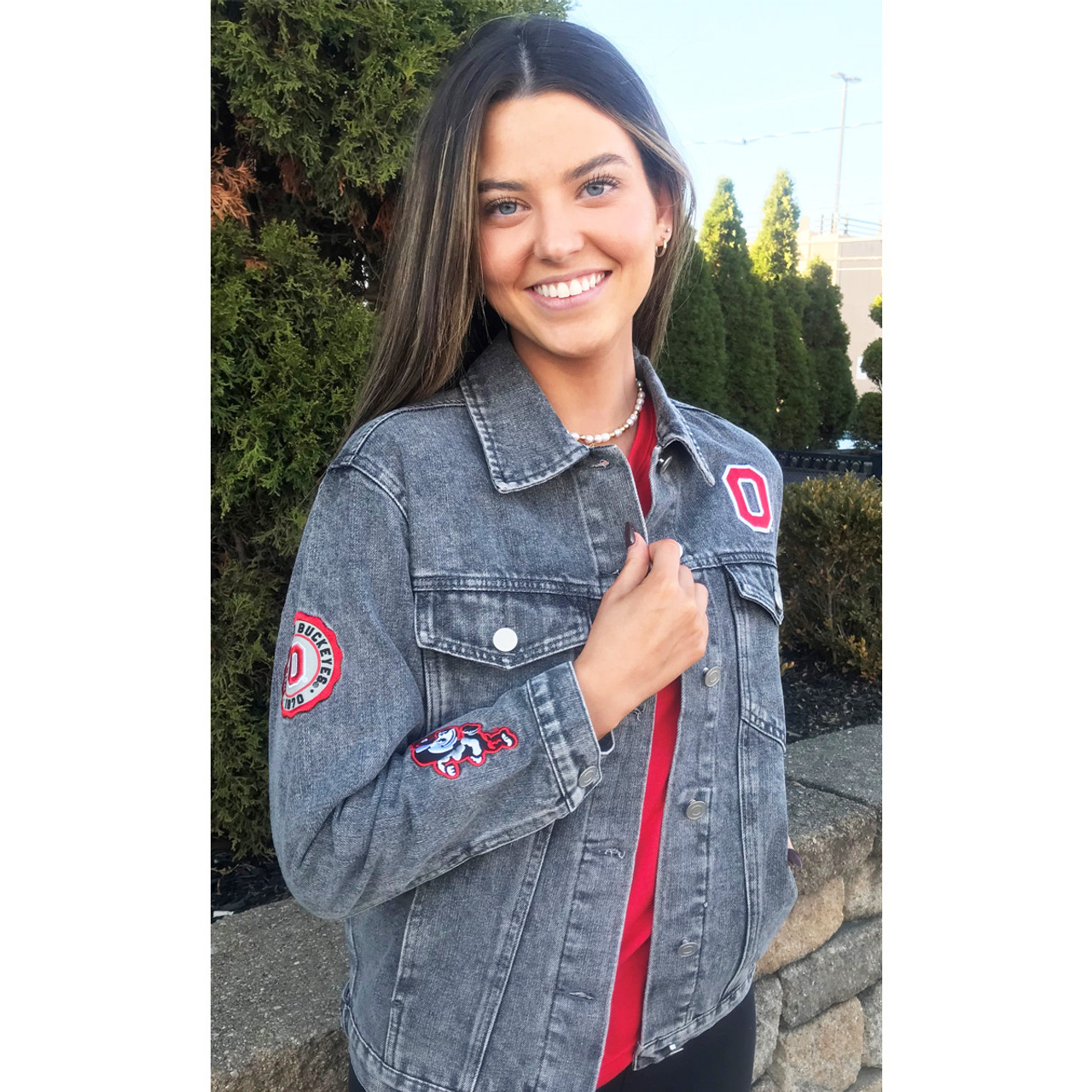 Ohio state store denim jacket