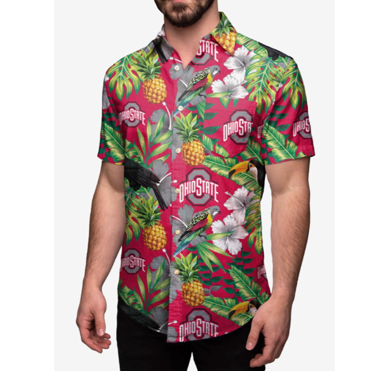 Arizona Wildcats NCAA Flower Button Up Hawaiian Shirt 3D Shirt