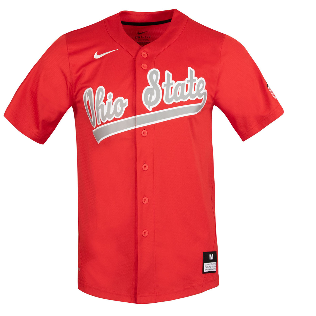 Nike Red Ohio State Baseball Jersey
