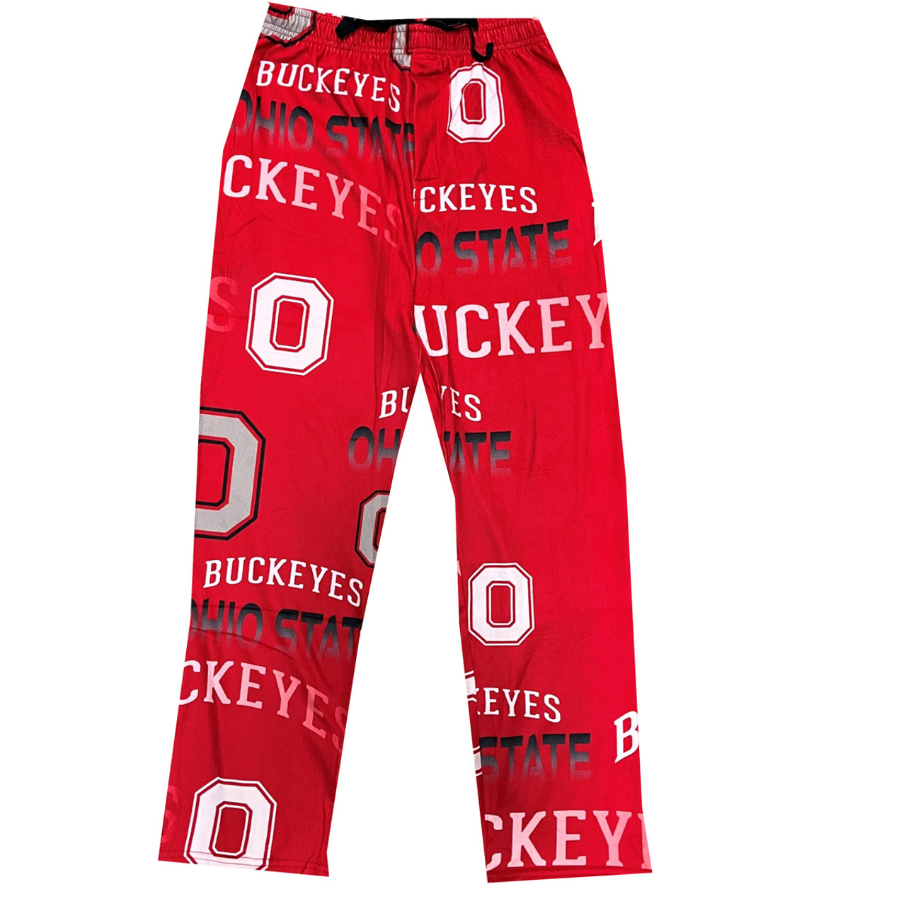 Ohio State Red Super Soft Fleece Pants w/All Over Logos - College