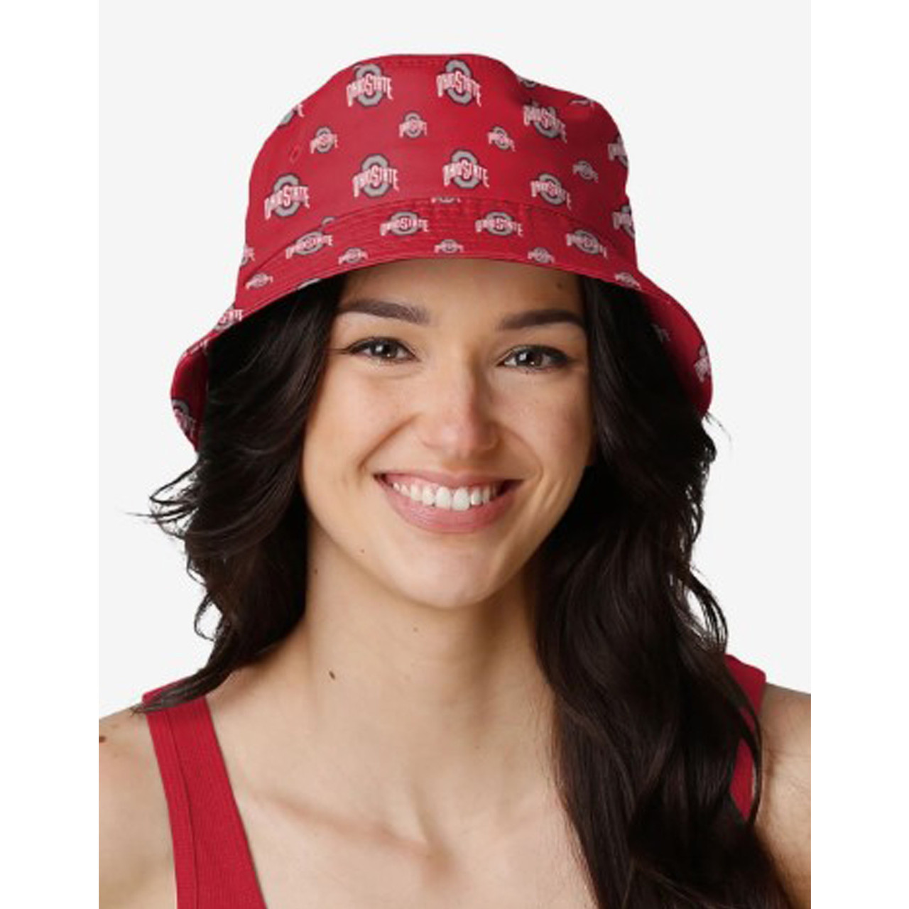 Ohio State Women's All Over Print Bucket Hat. - College Traditions