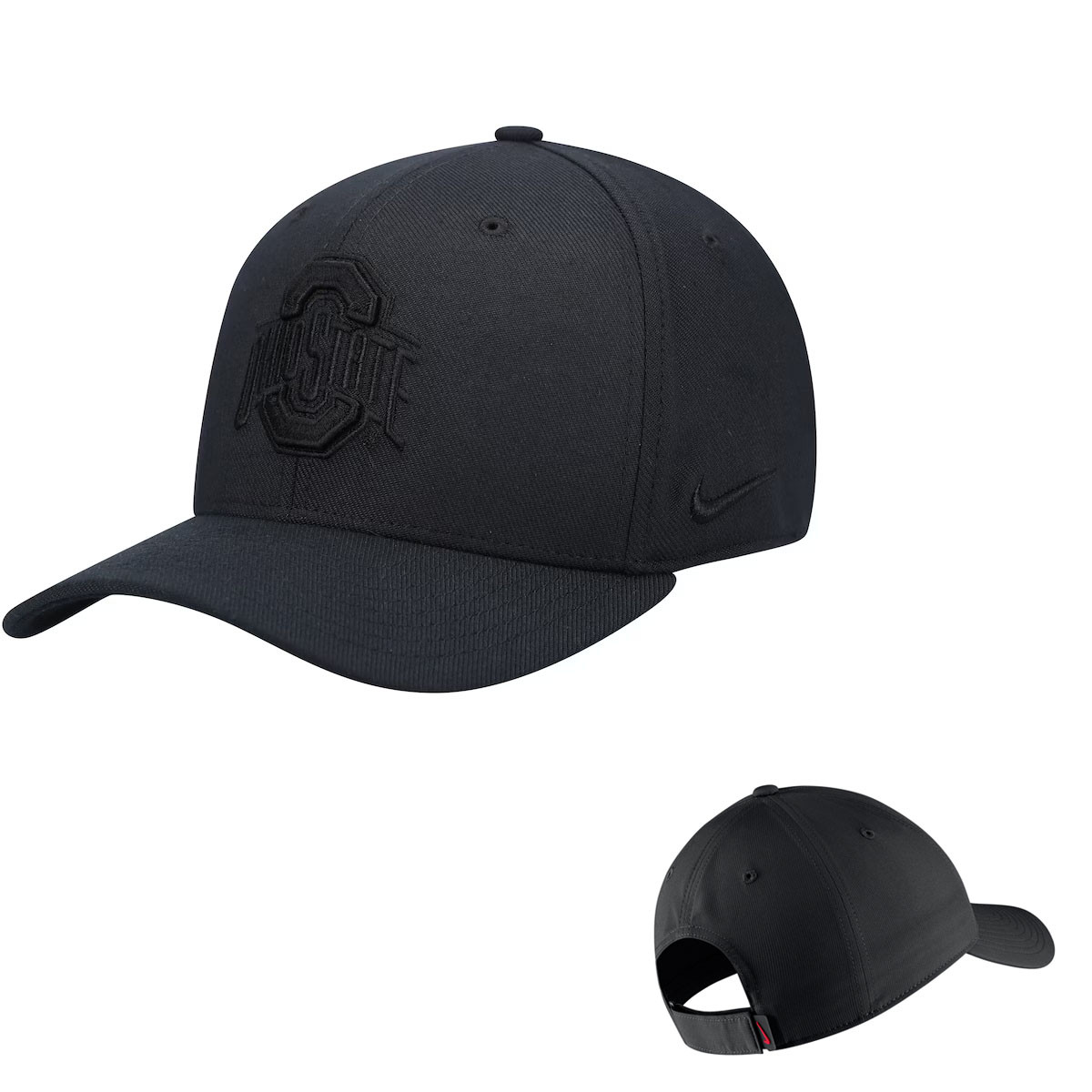 Ohio State Nike Black on Black Logo Adjutable