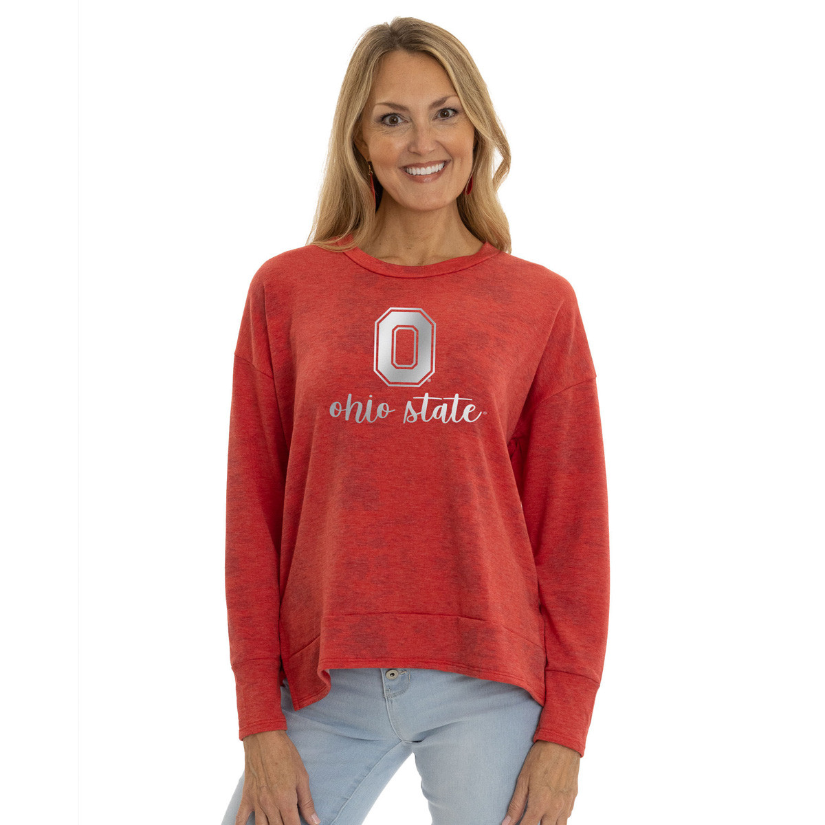 ohio state long sleeve dress shirt Ohio State Leeward White Solid Dress Shirt