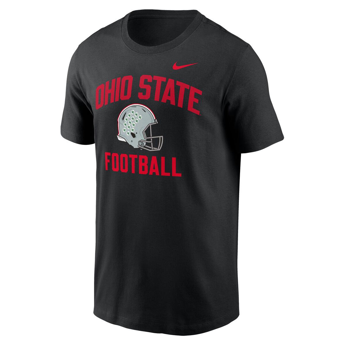 black ohio state football helmet Buckeyes Alternate with Red Buckeye Leaves Riddell Speed Replica Full Size Release facemask attachment system TreVeyon Henderson Autographed Ohio State