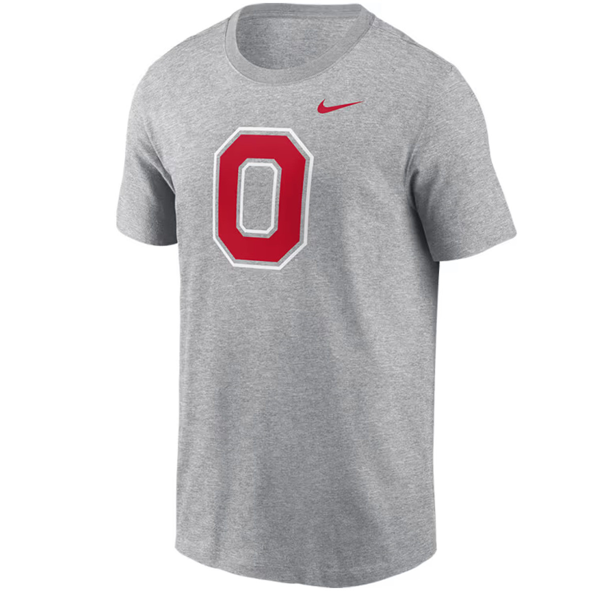 Ohio State Nike Gray Block O Short Sleeve Tee. - College Traditions