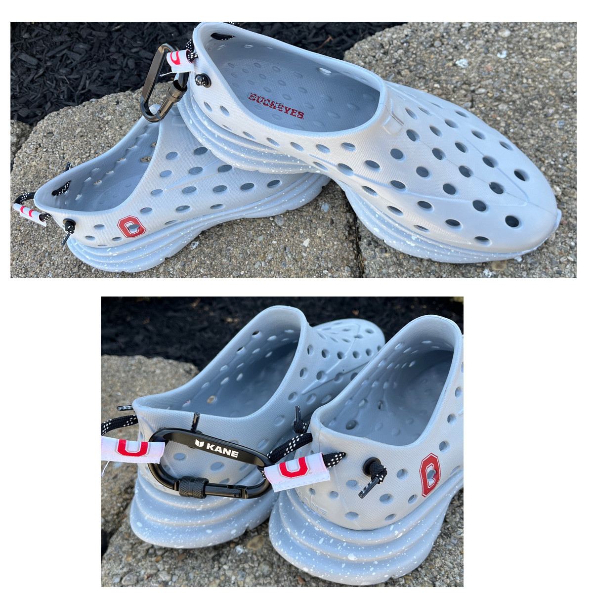 Ohio State Gray Recovery Shoe - College Traditions display picture 2