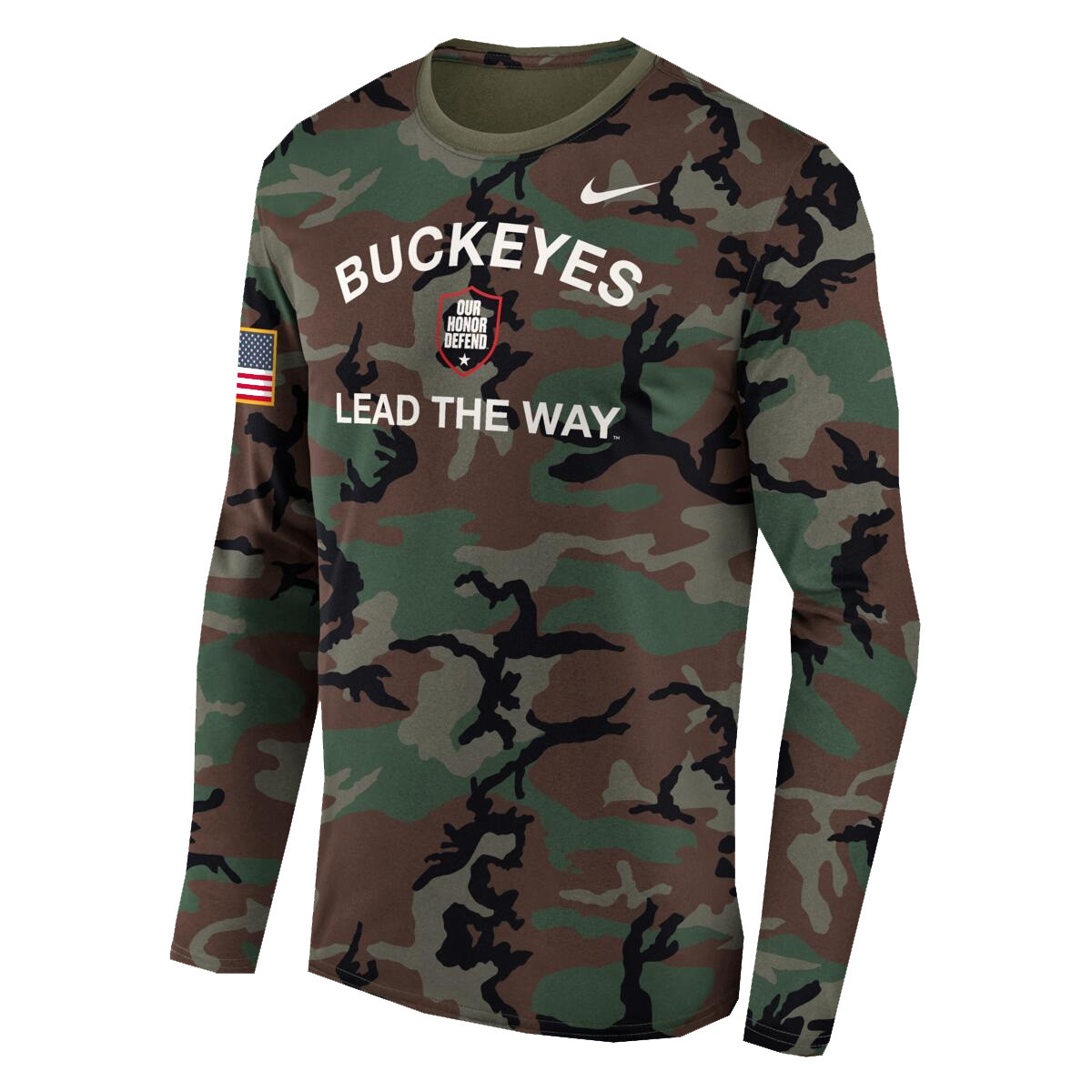 nike long sleeve camo shirt