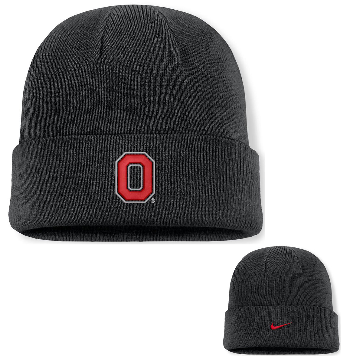 Ohio State Nike Black Cuff Beanie w/Block O - College Traditions