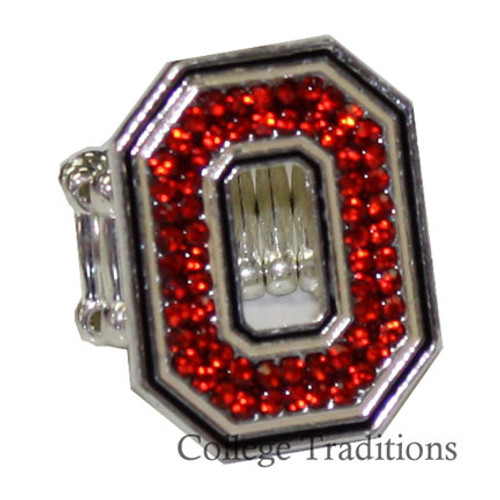 Ohio State Block O Adjustable Ring