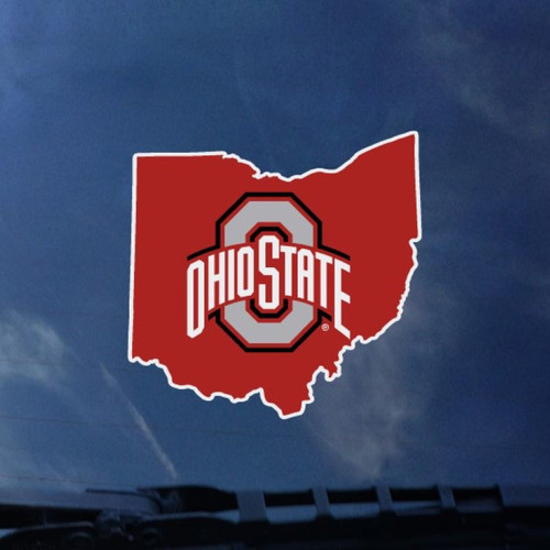 Red Ohio State Decal