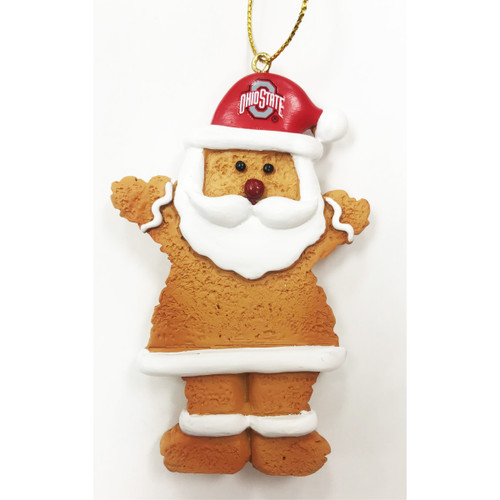 Resin Gingerbread Santa Ornament