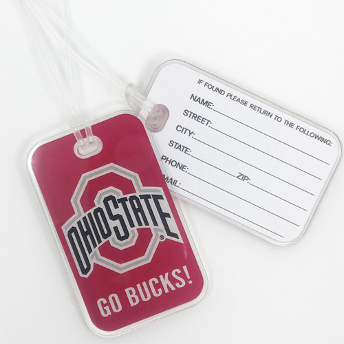 Ohio State Acrylic Rectangular Bag Tag