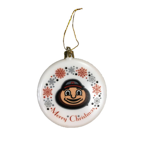 White Merry Christmas Ornament