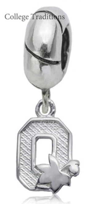 Block O with Leaf Dangle Charm