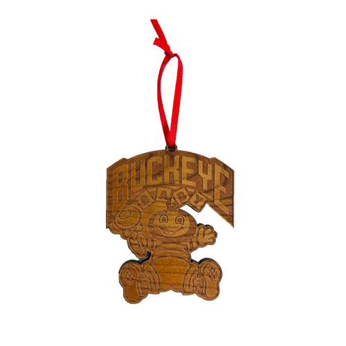 Buckeye Baby Wooden Ornament