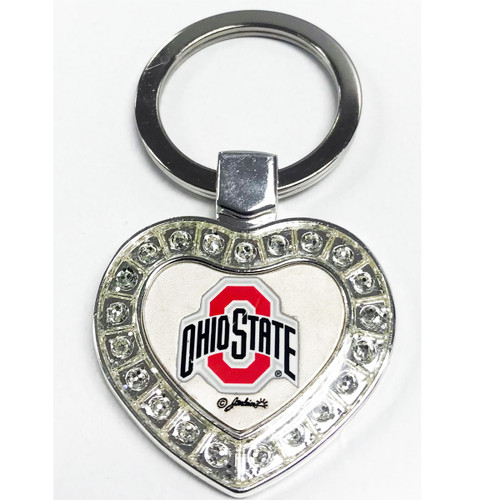 Ohio State Heart Keyring