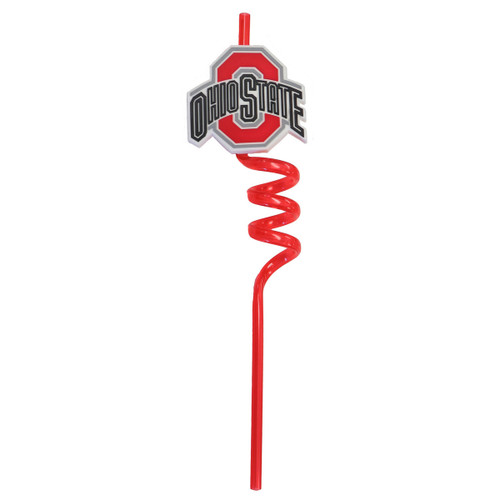 Ohio State Crazy Straw