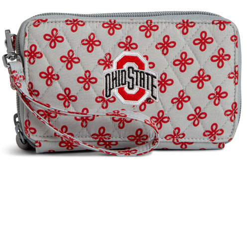 Gray Vera Bradley Wristlet. Stadium Approved Size.
