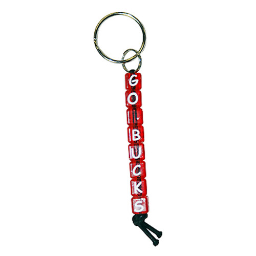 Go Bucks  Beaded Keyring