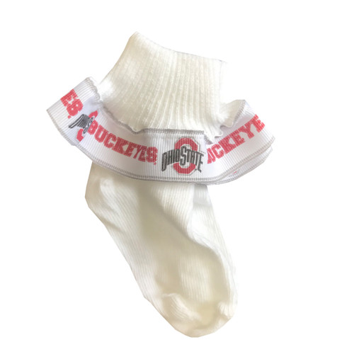 Ohio State Infant Ruffle Sock