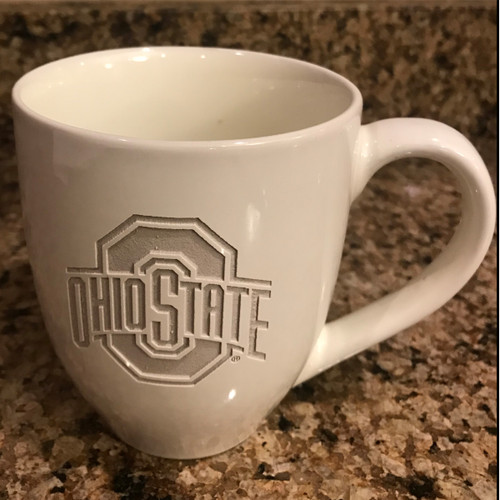 Cream-Colored 16 oz Engraved Logo Mug