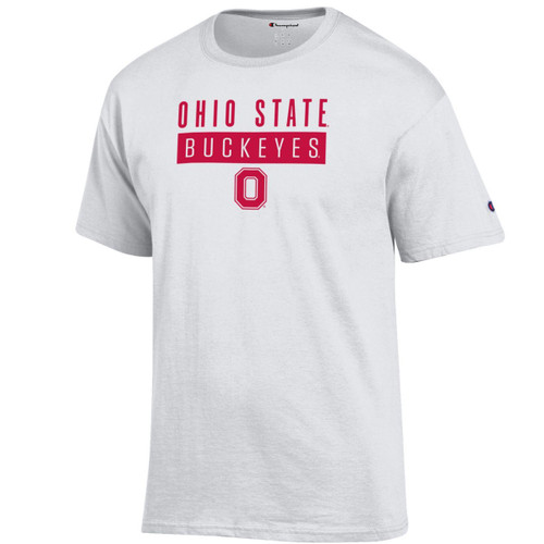 Ohio State White Buckeyes/Block O Tee