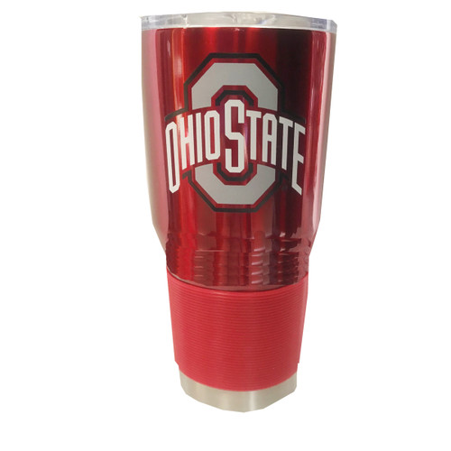 Red 30 oz Ohio State Tumbler with Lid