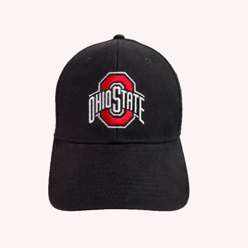 Ohio State Black Athletic Logo Velcro Adjustable Cap