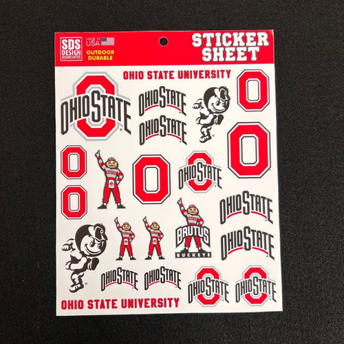 Ohio State Outdoor Durable Sticket Sheet
