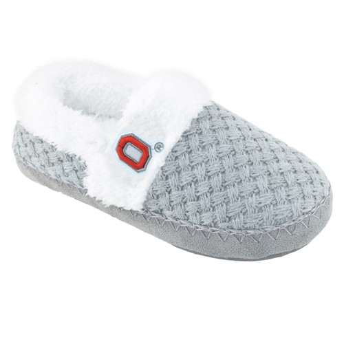 Women's Gray Ohio State Slipper Sm=5/6  Med=7/8  Lg= 9/10  XL=11/12