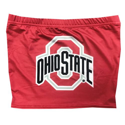 Womens Red Tube Top with Athletic Ohio State Logo