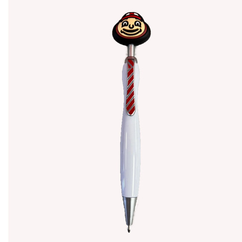 Ohio State White Brutus Head Pen