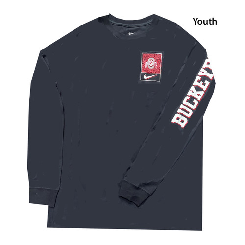 Youth Black Long Sleeve Team Issue Tee