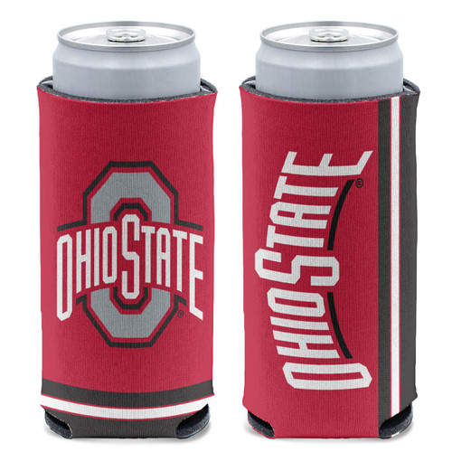 BruMate Ohio State Buckeyes 12oz. Primary Mark Glitter Slim Can Cooler