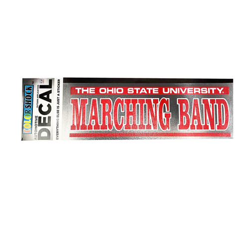 Ohio State Marching Band Decal. Outside Application