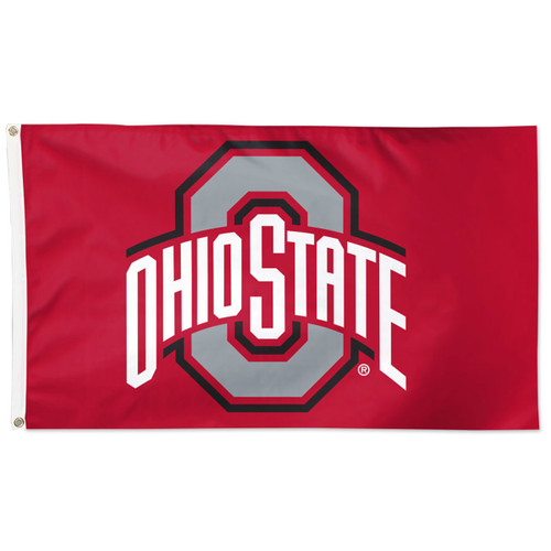 Ohio State Single Sided 3*5 Logo Flag