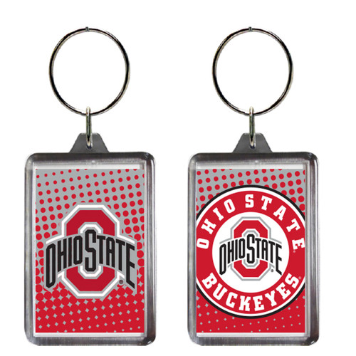 Ohio State Dot Graphic Keyring
