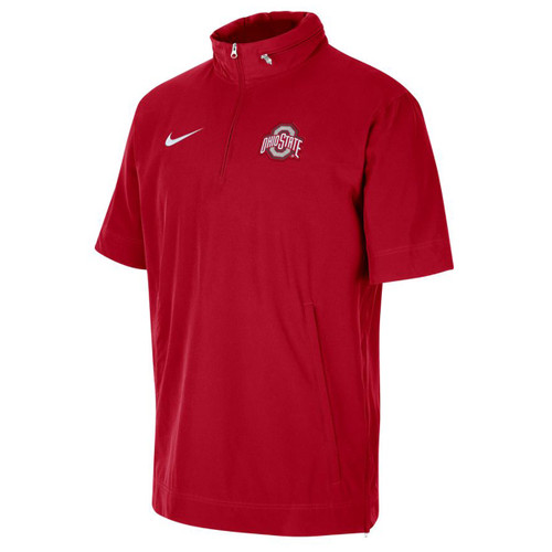 Ohio State Nike Red Short Sleeve Coaches Jacket