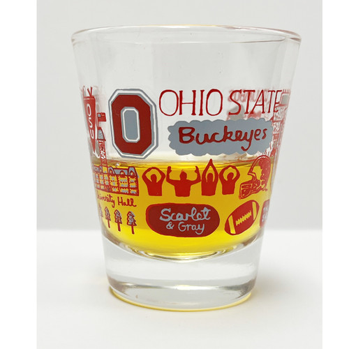J Gash Ohio State Shot Glass