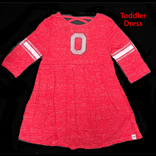 Ohio State Toddler 3/4 Sleeve Dress