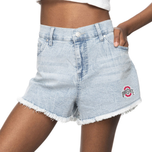 Women's Jean Short With Ohio State Logo