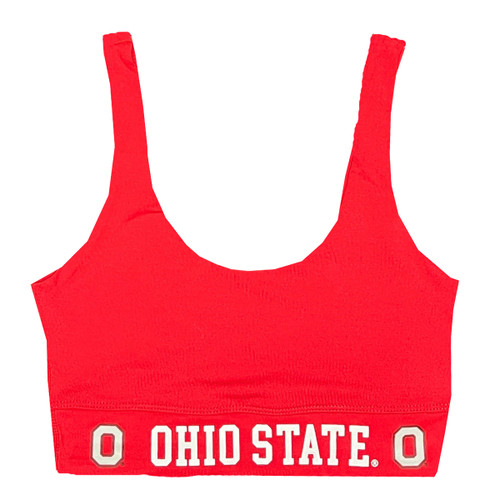 Ohio State Women's Red Sports Bra