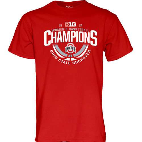 Ohio State Red Women's Basketball Big10 Champ Tee.  This Item is Final Sale