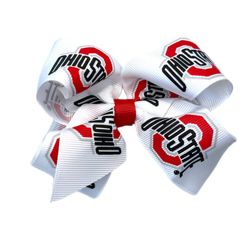 Ohio State Jr Bow w/Alligator Clip
