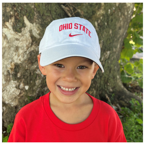 Ohio State Nike Youth White Adjustable Wordmark Cap