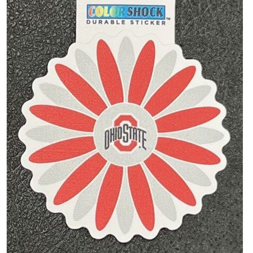 Ohio State Durable Flower Sticker.