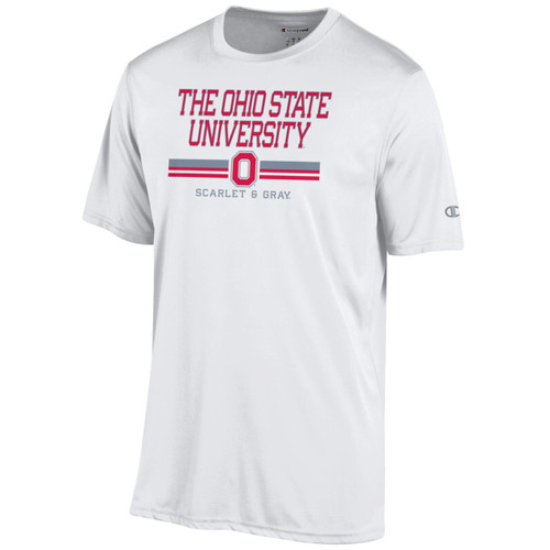 Ohio State White Drifit S&G Tee.