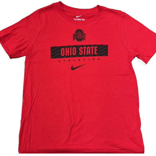 Ohio State Nike Youth Red Team Issue Logo Tee.